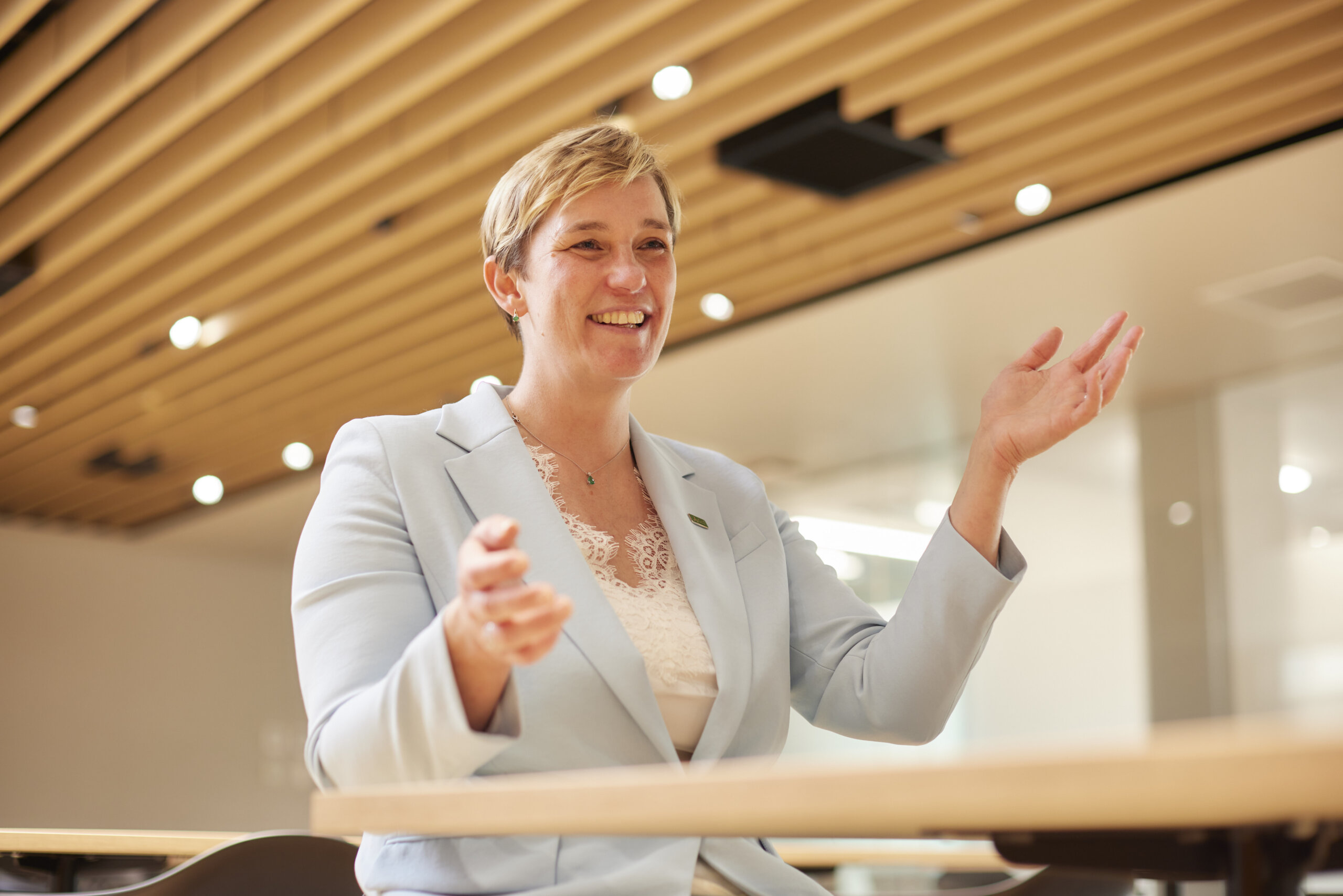 Anne Bechet, Global Head of Clinical Development and General Manager Europe & USA at JCR Pharmaceuticals, in a professional setting